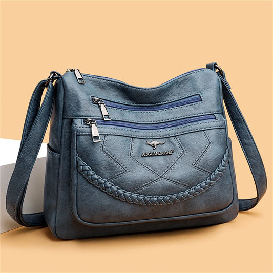 Luxury Soft Leather Crossbody Shoulder Bag