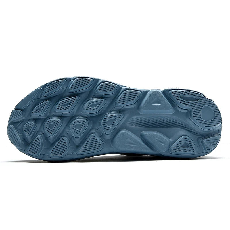 Marathon Carbon Plate Air Cushion Men Sports Running Shoes Breathable Lightweight Women's Comfortable Athletic Nonskid Sneakers Blue Wolf Store 
