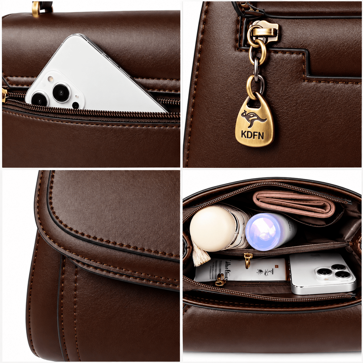MARVÉLLE – Women's Structured Leather Handbag with an Elegant Design MARVÉLLE – Women's Structured Leather Handbag with an Elegant Design 