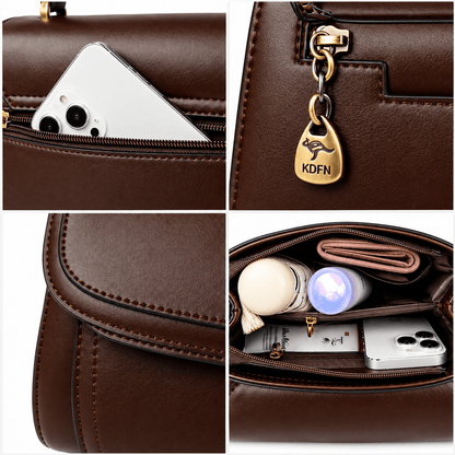 MARVÉLLE – Women's Structured Leather Handbag with an Elegant Design MARVÉLLE – Women's Structured Leather Handbag with an Elegant Design 