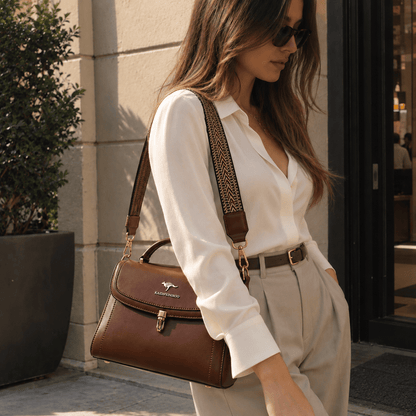 MARVÉLLE – Women's Structured Leather Handbag with an Elegant Design MARVÉLLE – Women's Structured Leather Handbag with an Elegant Design 