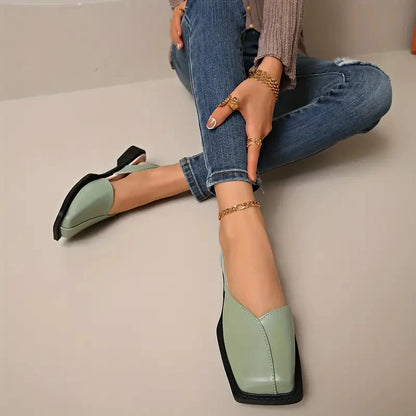 MARY JANES Leather Slip-On Flats MARY JANES Leather Slip-On Flats Blue Wolf Store 