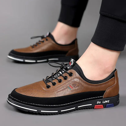 Men's Casual Comfortable Leather Shoes Men's Casual Comfortable Leather Shoes Blue Wolf Store 