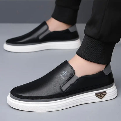 Men's Casual Leather Sneakers – Vittorio Rivano Men's Casual Leather Sneakers – Vittorio Rivano Blue Wolf Store 