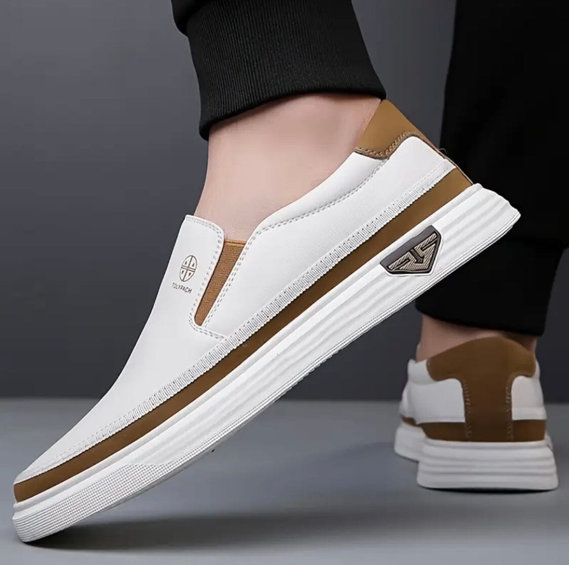 Men's Casual Leather Sneakers – Vittorio Rivano Men's Casual Leather Sneakers – Vittorio Rivano Blue Wolf Store 