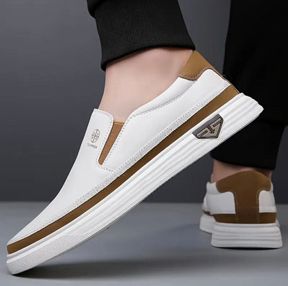 Men's Casual Leather Sneakers – Vittorio Rivano Men's Casual Leather Sneakers – Vittorio Rivano Blue Wolf Store 