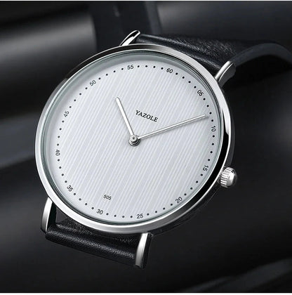 Men's Leather Luxury Watch Veron