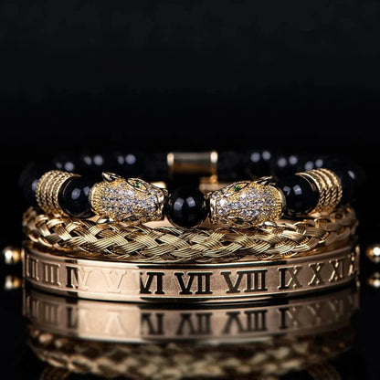 Men's Shiny Ármeths Bracelet Set Men's Shiny Ármeths Bracelet Set Blue Wolf Store 
