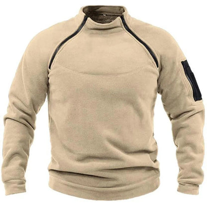 Men's Tactical Hoodies Military Outdoor Pullover Long Sleeve Zippers Pullove Fleece Windproof Thermal for Hiking Camping Army Blue Wolf Store 