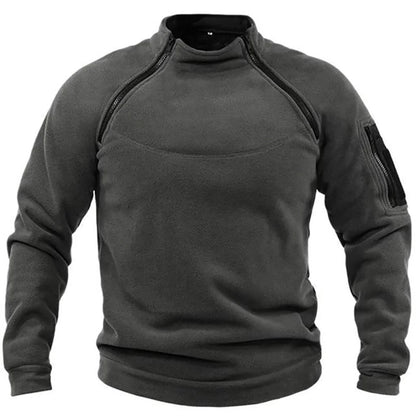 Men's Tactical Hoodies Military Outdoor Pullover Long Sleeve Zippers Pullove Fleece Windproof Thermal for Hiking Camping Army Blue Wolf Store 3XL Dark Grey 