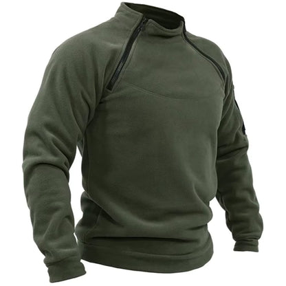 Men's Tactical Hoodies Military Outdoor Pullover Long Sleeve Zippers Pullove Fleece Windproof Thermal for Hiking Camping Army Blue Wolf Store 