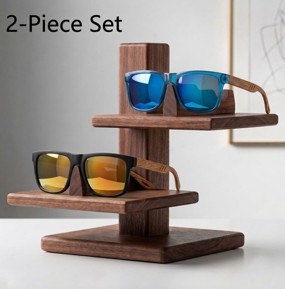 Men's UV400 Sunglasses (2-Piece Set) with Wood Grain Finish – Forestne Duo Men's UV400 Sunglasses (2-Piece Set) with Wood Grain Finish – Forestne Duo Blue Wolf Store PACK A 
