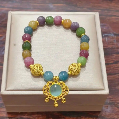 Mystic Earth – Multicolor Gemstone Bracelet for Women Mystic Earth – Multicolor Gemstone Bracelet for Women Blue Wolf Store Earthy Heart 