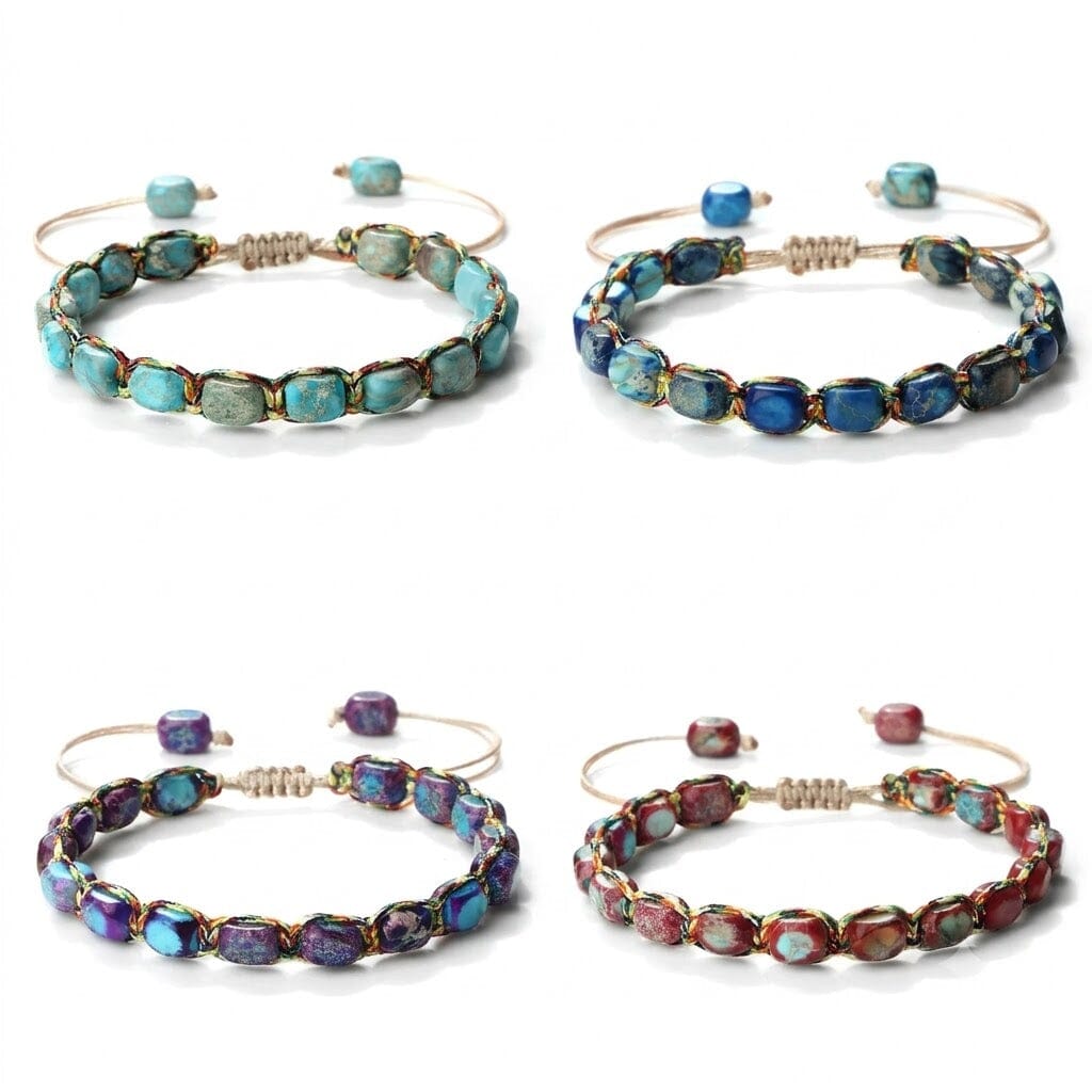 Mysticore – Set of 4 Handmade Stone Bracelets Mysticore – Set of 4 Handmade Stone Bracelets Blue Wolf Store 