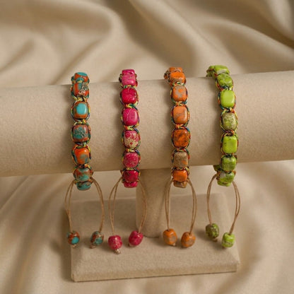 Mysticore – Set of 4 Handmade Stone Bracelets Mysticore – Set of 4 Handmade Stone Bracelets Blue Wolf Store 