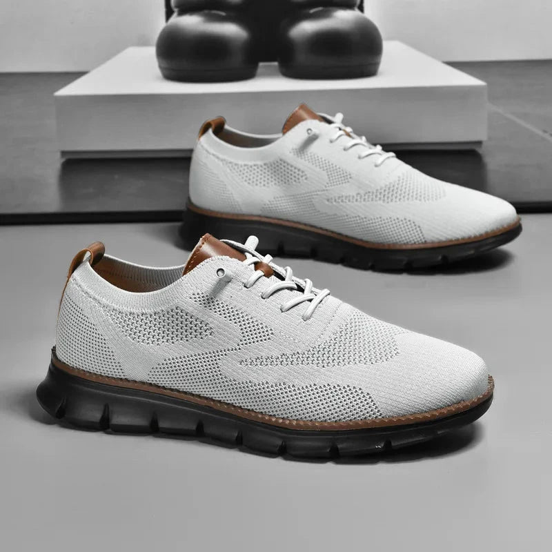New Trendy Men Breathable Mesh Sneaker Lightweight Comfortable Casual Festival Man Loafers Shoes Fashion Running Men Sport Shoes Blue Wolf Store Light grey black 37 