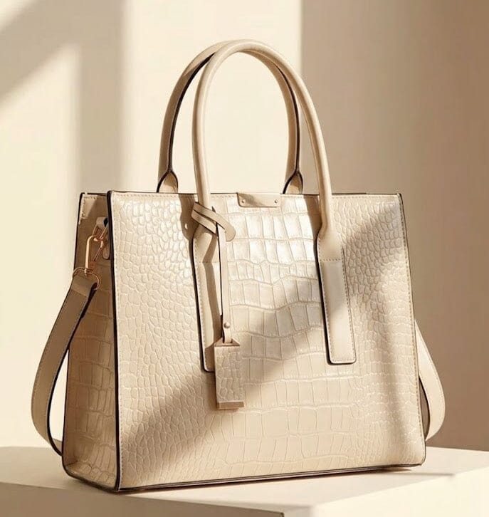 New York Crocodile Print Leather Women's Handbag New York Crocodile Print Leather Women's Handbag Blue Wolf Store 