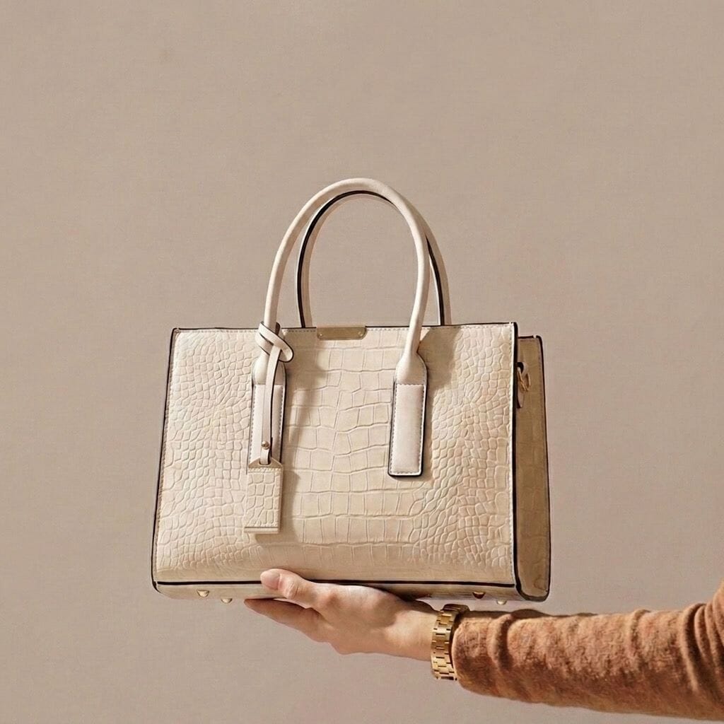 New York Crocodile Print Leather Women's Handbag New York Crocodile Print Leather Women's Handbag Blue Wolf Store 
