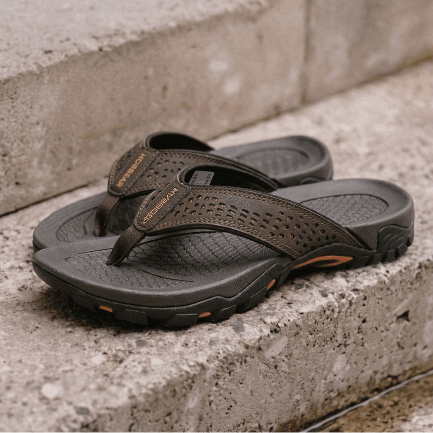 Nexvaron - Men's Leather Flip-Flops Nexvaron - Men's Leather Flip-Flops Blue Wolf Store 