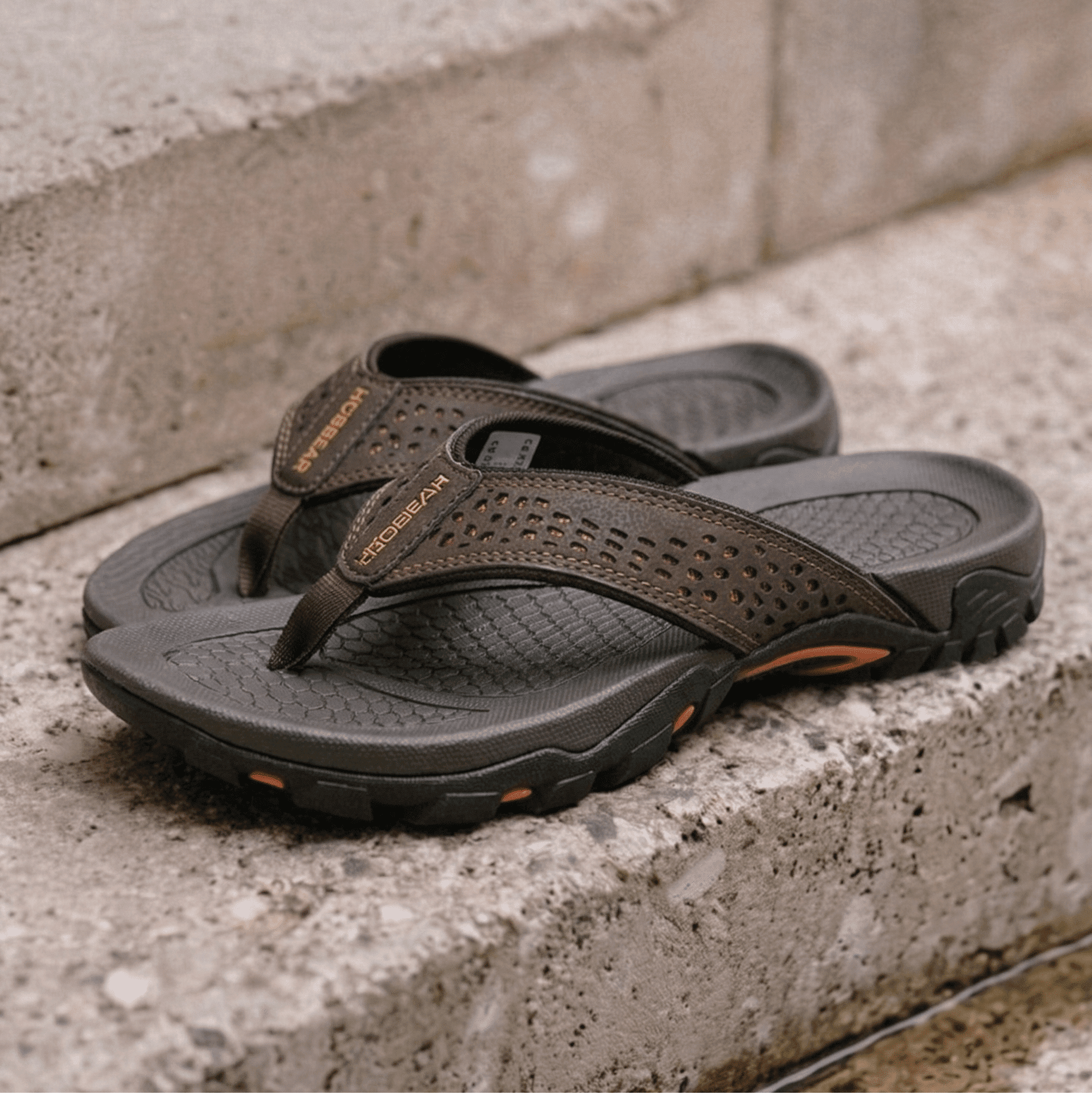 Nexvaron - Men's Leather Flip-Flops Nexvaron - Men's Leather Flip-Flops Blue Wolf Store 