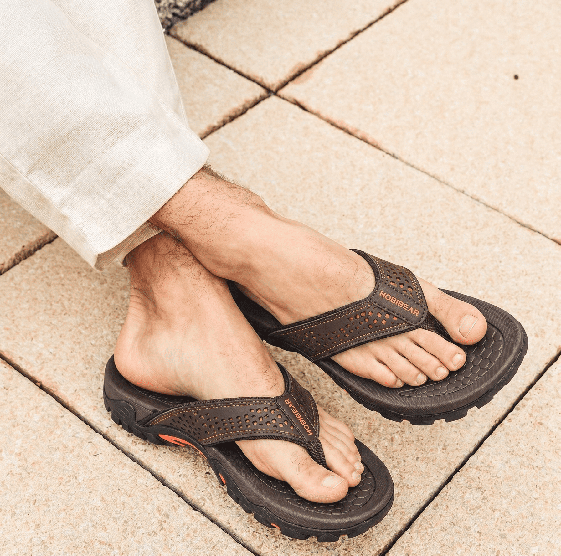 Nexvaron - Men's Leather Flip-Flops Nexvaron - Men's Leather Flip-Flops Blue Wolf Store 
