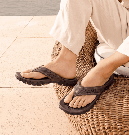 Nexvaron - Men's Leather Flip-Flops Nexvaron - Men's Leather Flip-Flops Blue Wolf Store 