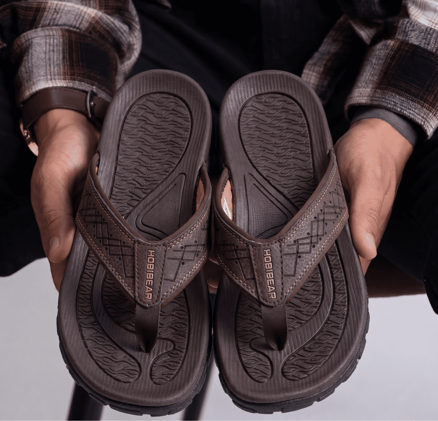 Nexvaron - Men's Leather Flip-Flops Nexvaron - Men's Leather Flip-Flops Blue Wolf Store 