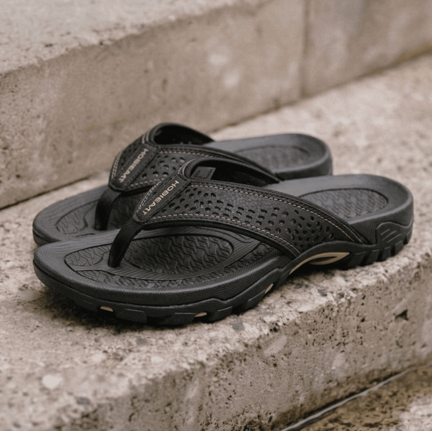 Nexvaron - Men's Leather Flip-Flops Nexvaron - Men's Leather Flip-Flops Blue Wolf Store 