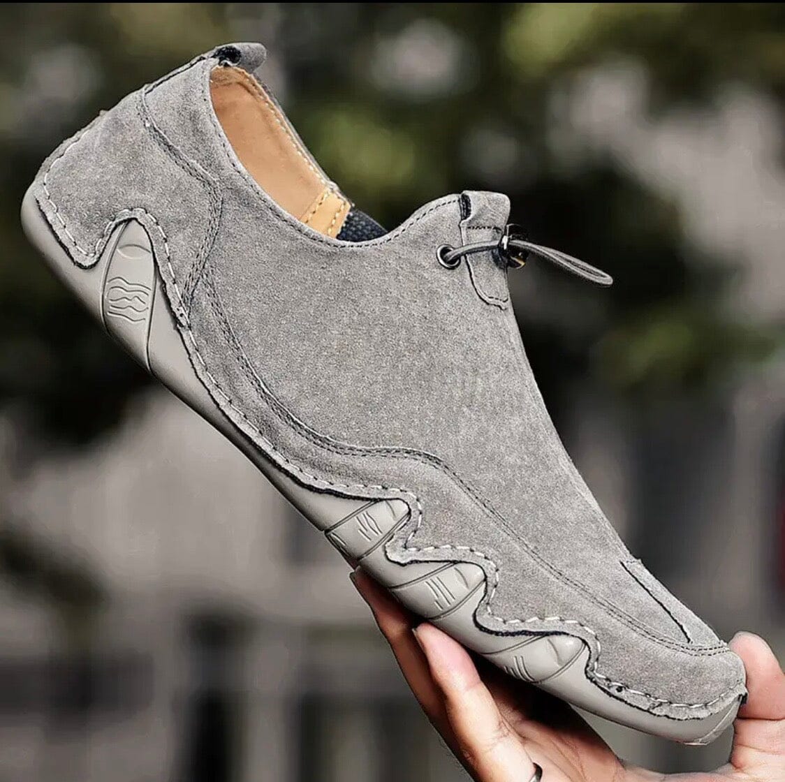 Orion Lumos Leather Casual Men’s Sneakers Blue Wolf Store 