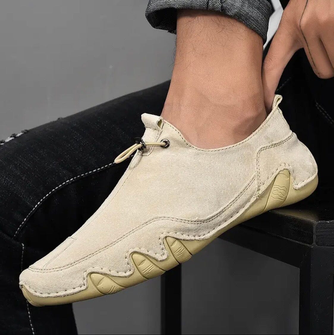 Orion Lumos Leather Casual Men’s Sneakers Blue Wolf Store 