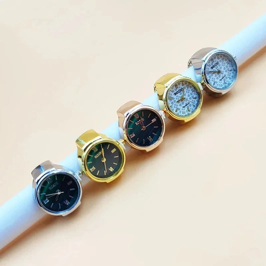 Ourotic Lunór Unisex Ring-Style Watch Ourotic Lunór Unisex Ring-Style Watch Blue Wolf Store 