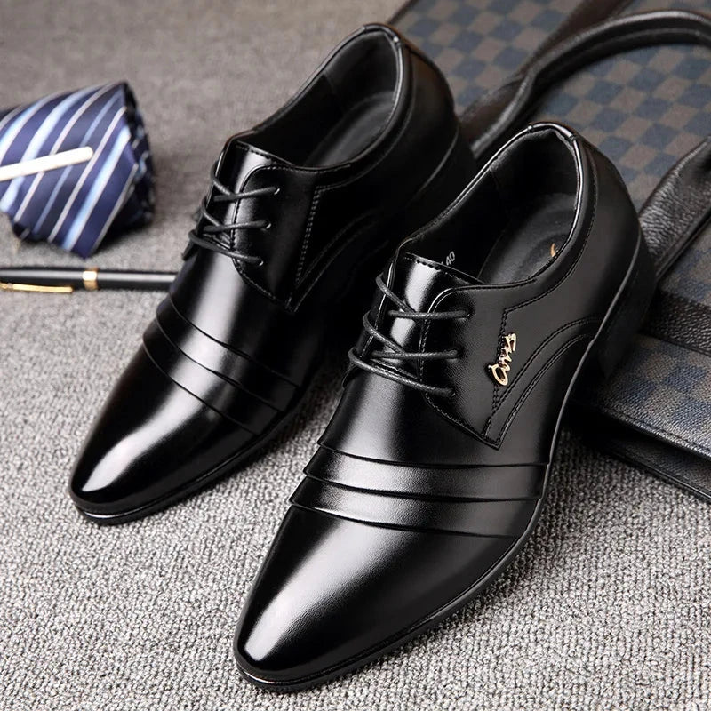 Oxford Shoes For Men Luxury Brand Formal Shoe Men Italian Fashion Mens Office Flats Leather Men'S Leather Wedding Shoes Size 48 Blue Wolf Store 