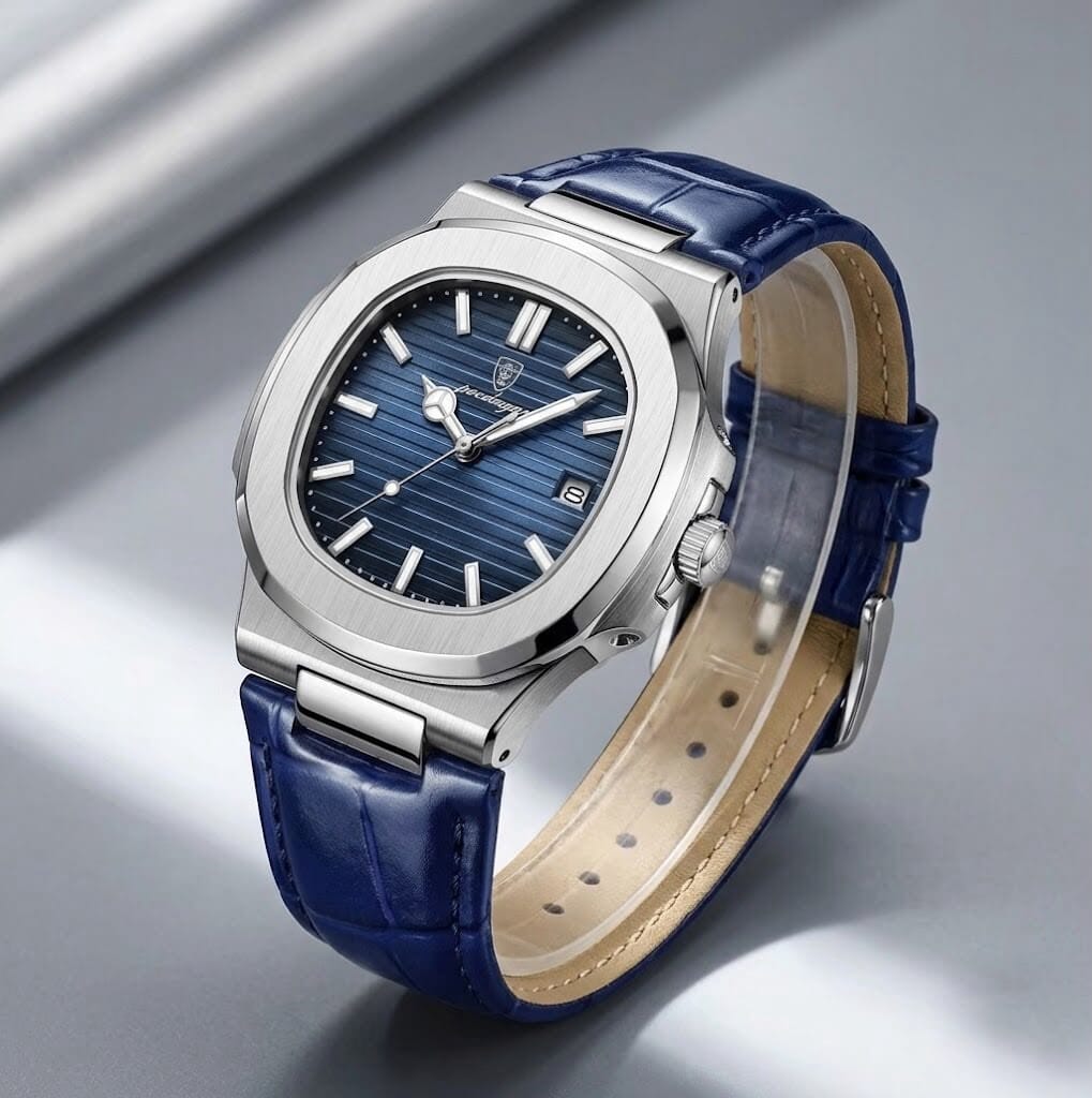 Patrizio – Classic Leather Strap Watch Patrizio – Classic Leather Strap Watch Blue Wolf Store 