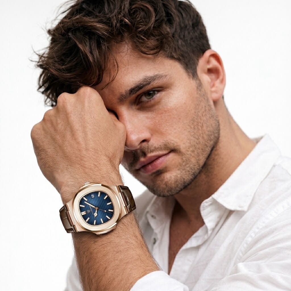 Patrizio – Classic Leather Strap Watch Patrizio – Classic Leather Strap Watch Blue Wolf Store 