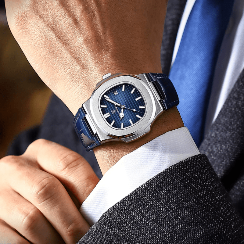 Patrizio – Signature Leather Watch Patrizio – Signature Leather Watch Blue Wolf Store 