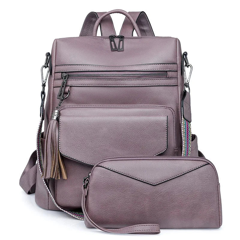 Premium Leather Women's Backpack with Gift Bag Blue Wolf Store 5 