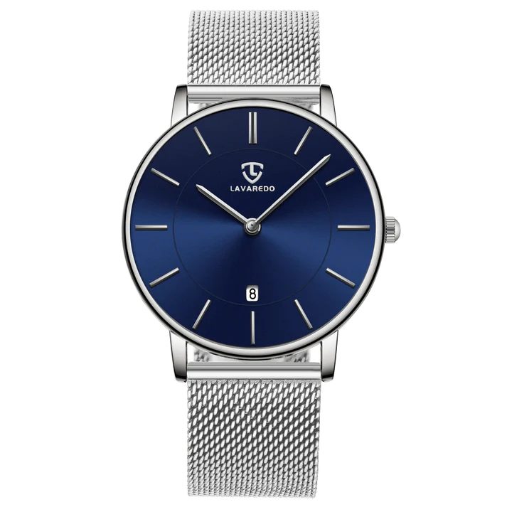 Refined Minimalist Men's Leather Wrist Watch Refined Minimalist Men's Leather Wrist Watch Blue Wolf Store 