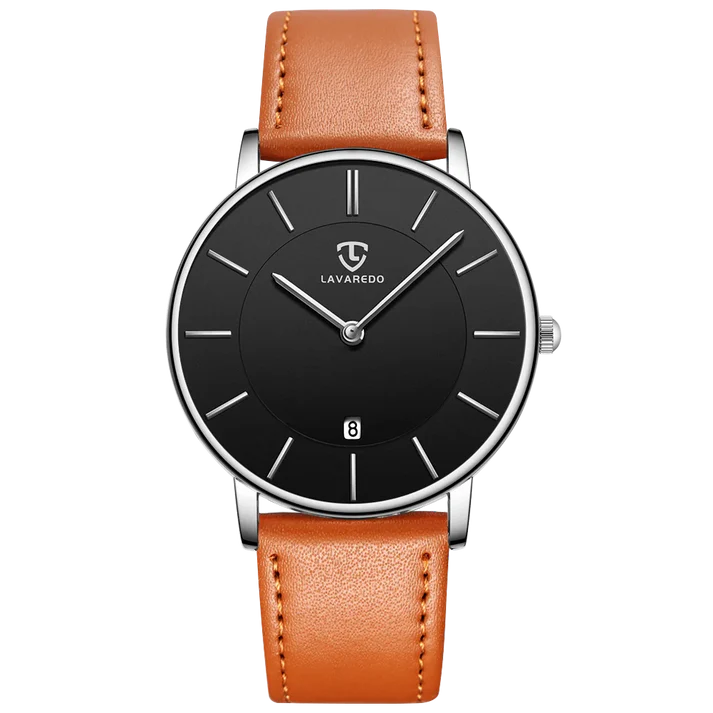 Refined Minimalist Men's Leather Wrist Watch Refined Minimalist Men's Leather Wrist Watch Blue Wolf Store 