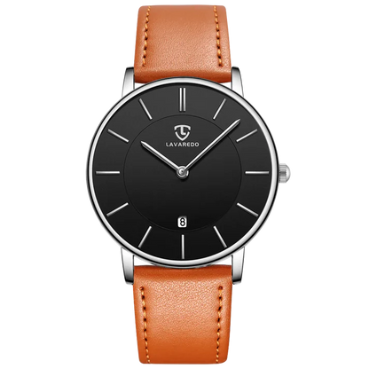 Refined Minimalist Men's Leather Wrist Watch Refined Minimalist Men's Leather Wrist Watch Blue Wolf Store 