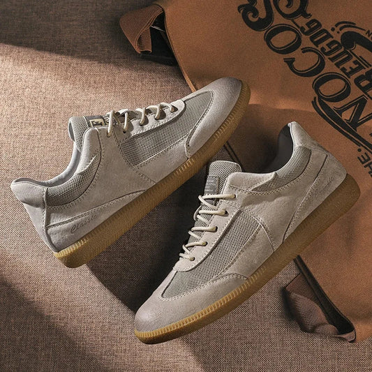 Renaro Solen – Casual Leather Sneakers Blue Wolf Store 