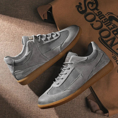 Renaro Solen – Casual Leather Sneakers Blue Wolf Store 