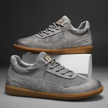 Renaro Solen – Casual Leather Sneakers Renaro Solen – Casual Leather Sneakers Blue Wolf Store Gray US 7 / UK-AU 6 / EU 39 