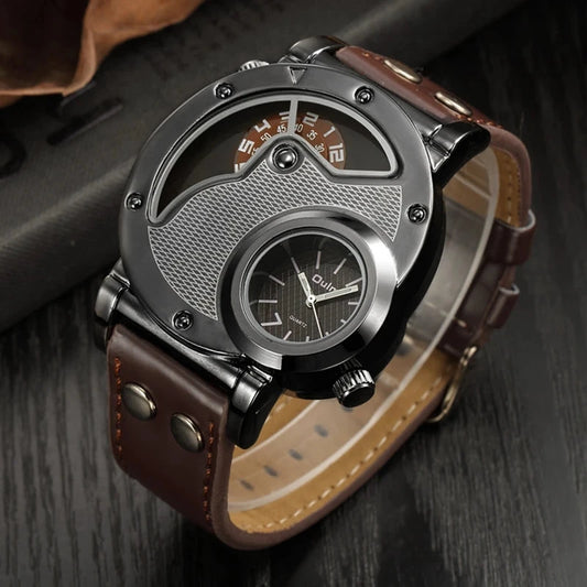 Rogue Men's Leather Watch Rogue Men's Leather Watch Blue Wolf Store 