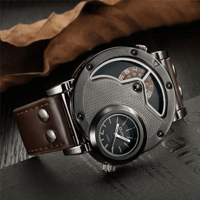 Rogue Men's Leather Watch – Blue Wolf Store