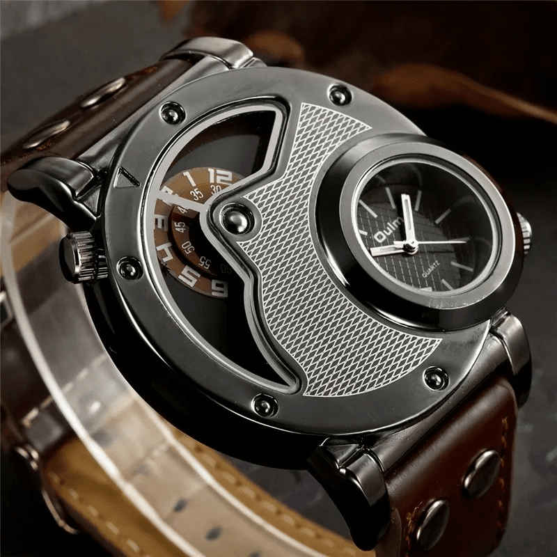 Rogue Men's Leather Watch – Blue Wolf Store