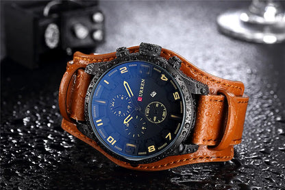 Sebastian Curren Leather Watch Sebastian Curren Leather Watch Blue Wolf Store 