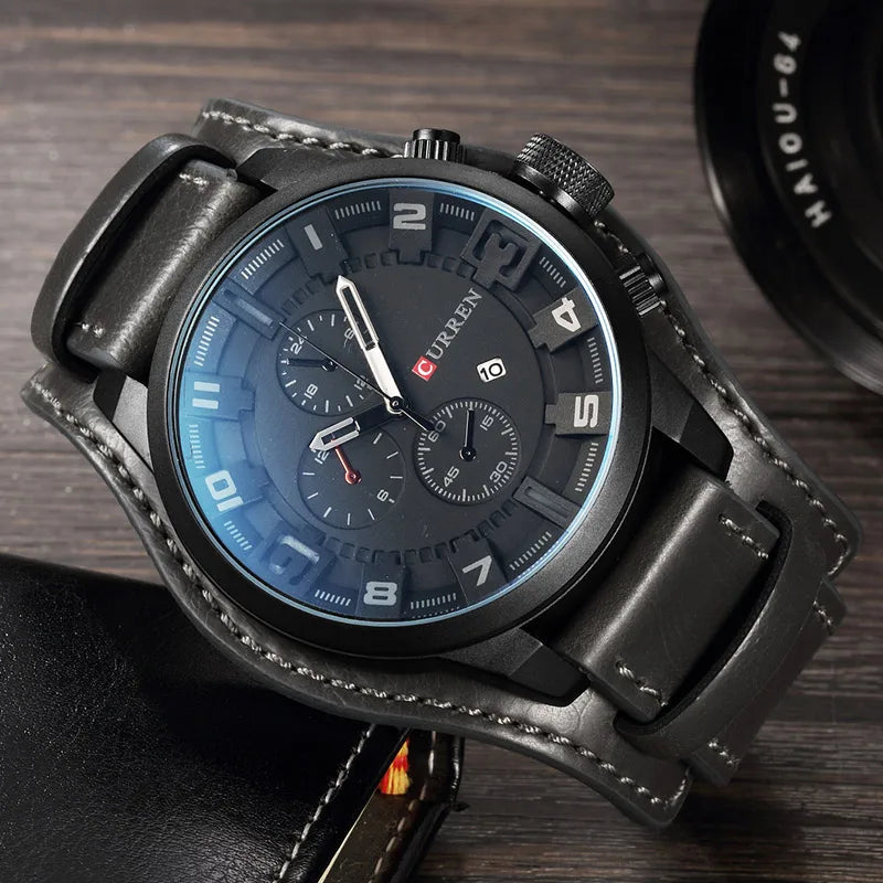 Sebastian Curren Leather Watch Sebastian Curren Leather Watch Blue Wolf Store 