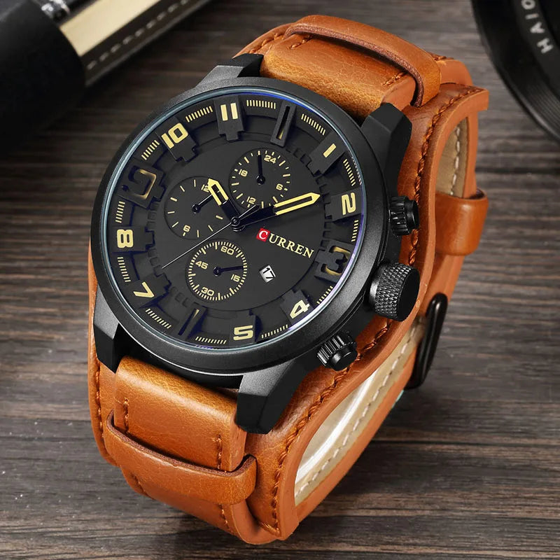 Sebastian Curren Leather Watch Sebastian Curren Leather Watch Blue Wolf Store 