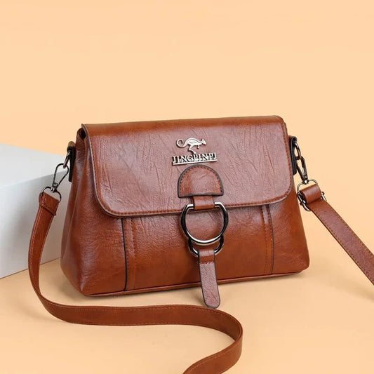 Selinna Classic Leather Bag Selinna Classic Leather Bag Blue Wolf Store Brown 