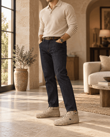 Signature Leather Men's Boots Signature Leather Men's Boots 